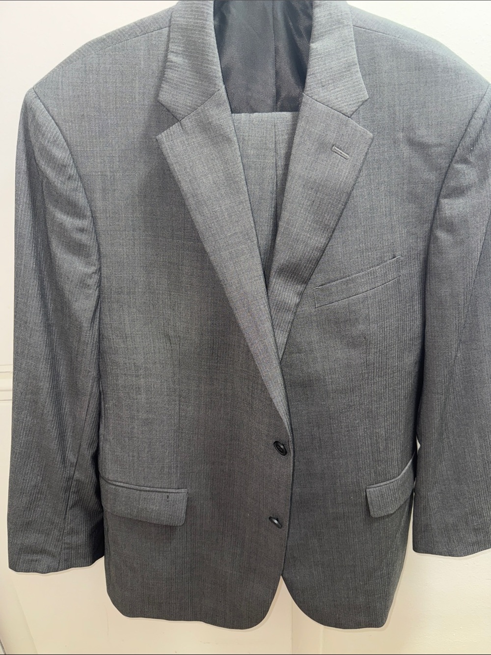 Kenneth Cole Gray Two-Button Notch Lapel Suit Jacket